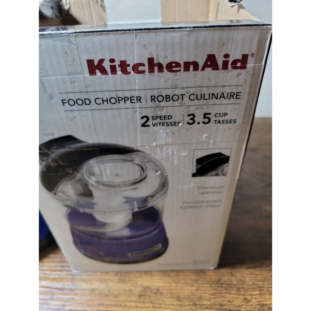 Kitchenaid Empire Blue  3.5 Cup Food Chopper  2 Speed Works - Picture 4 of 16
